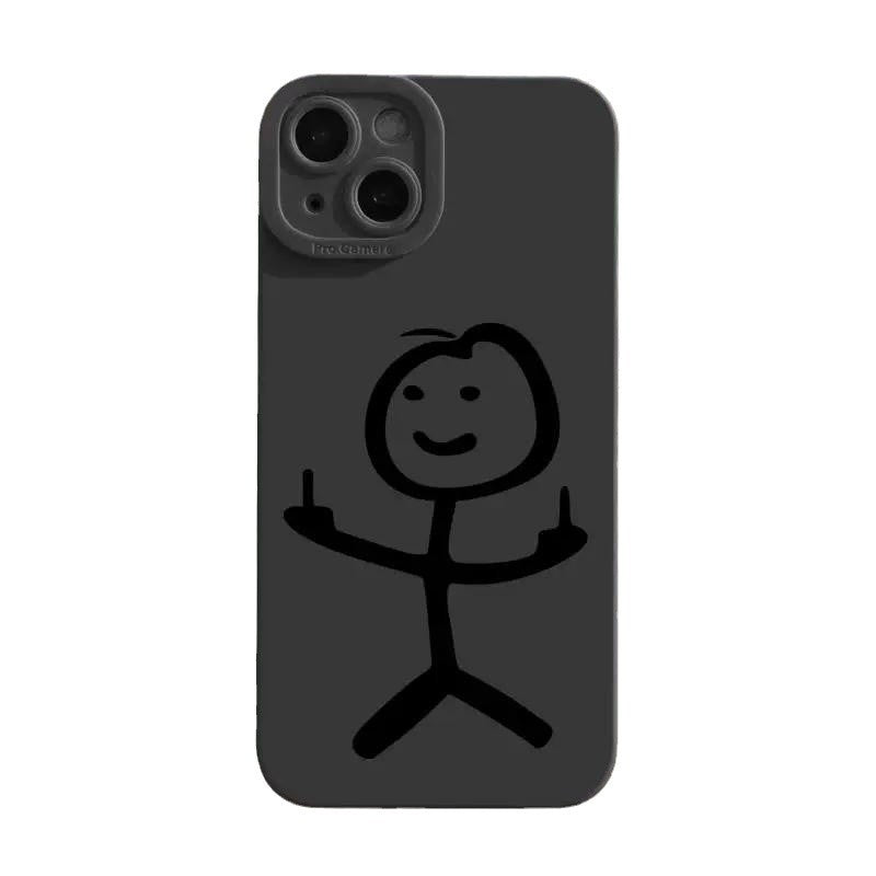 ETUI TELEPHONE CREATIF EN SILICONE SOUPLE POUR IPHONE