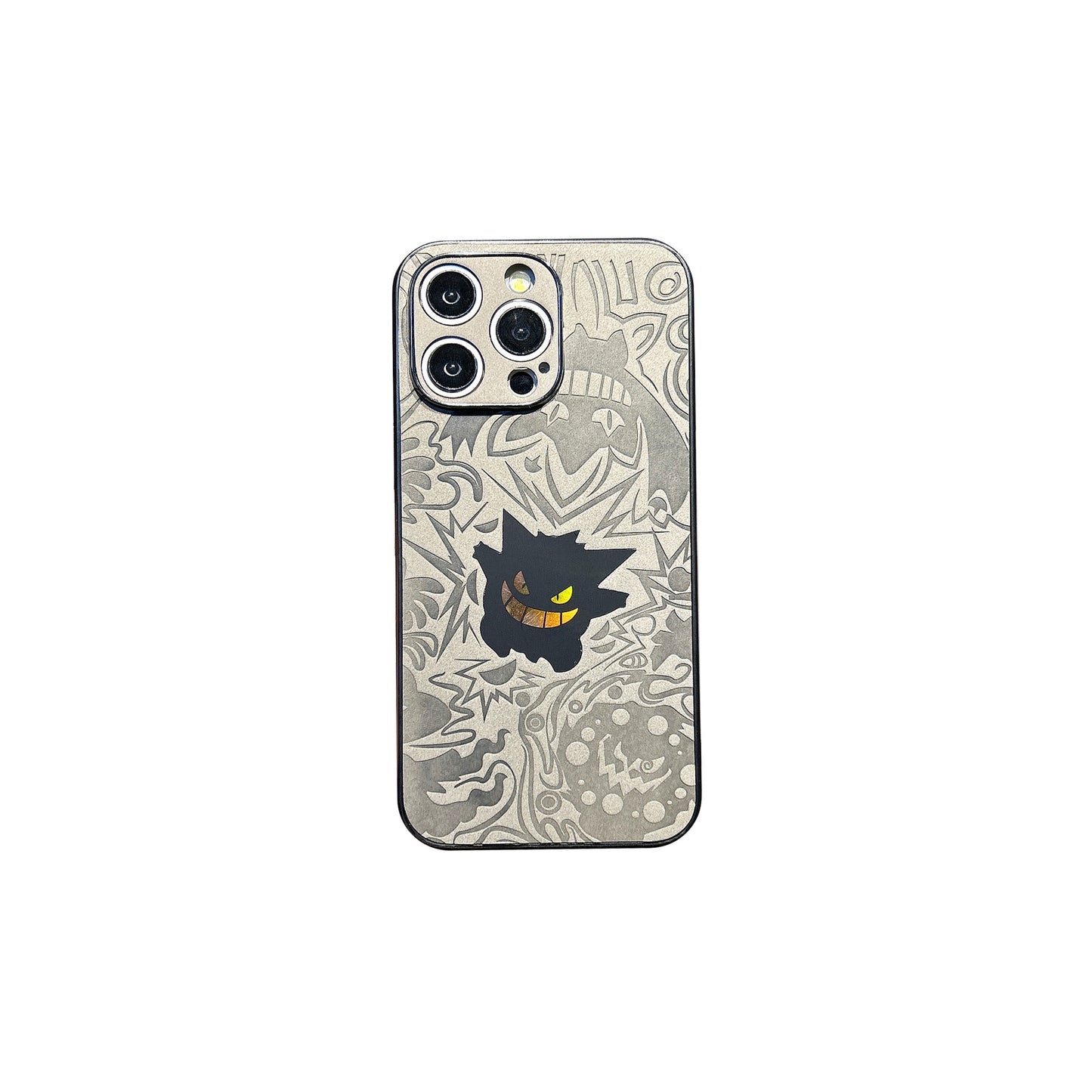 COQUE TELEPHONE EN SILICONE MOTIFS EN RELIEF COMPLEXES