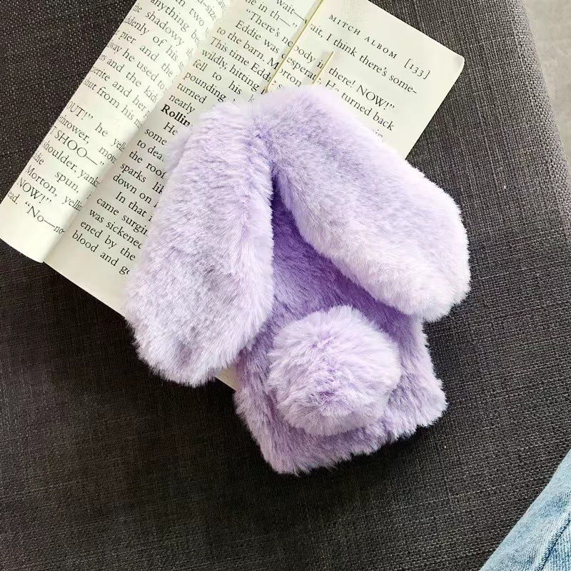 ETUI TELEPHONE EN PELUCHE LAPIN