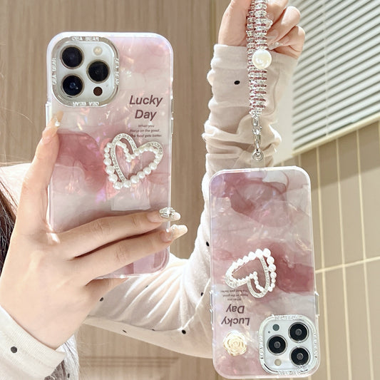 COQUE TELEPHONE AVEC MOTIF COEUR