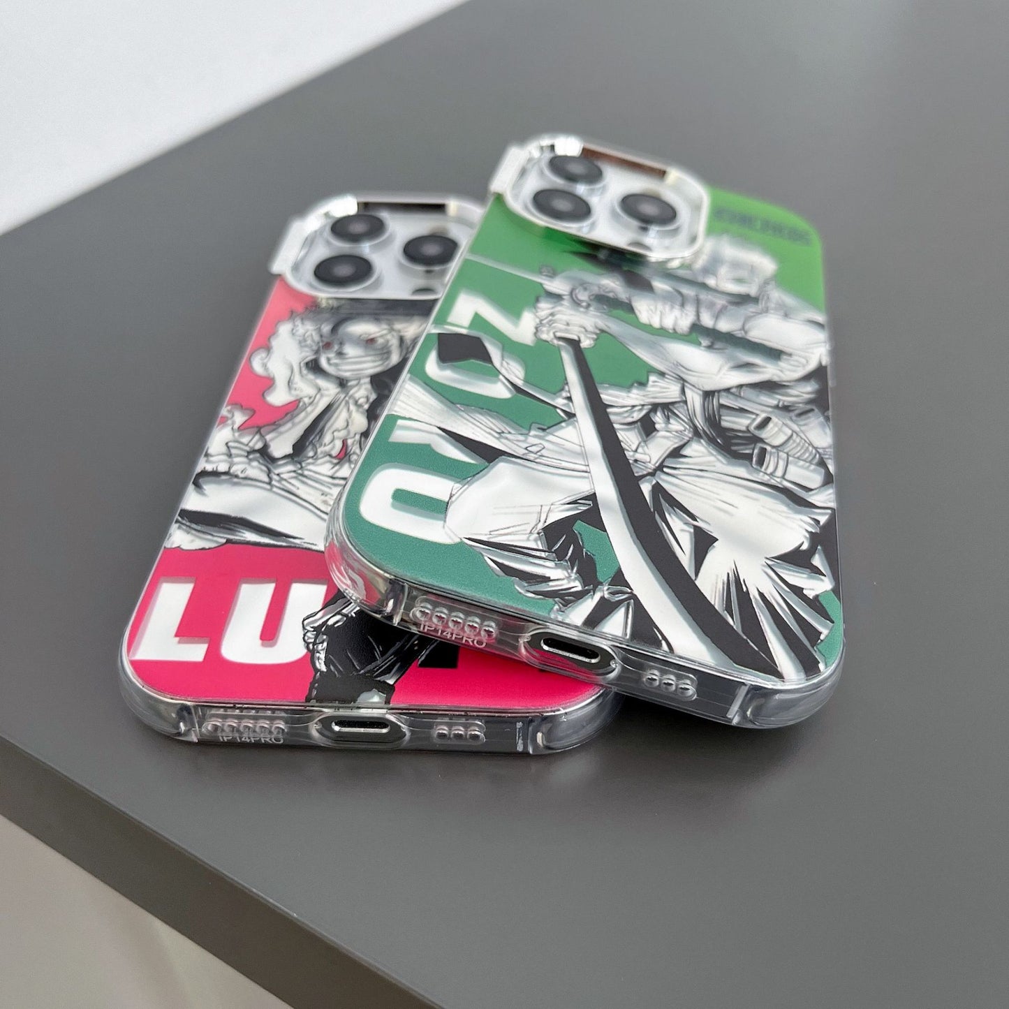 COQUE IPHONE ELECTROPLAQUEE AU DESIGN LUFFY ZORO