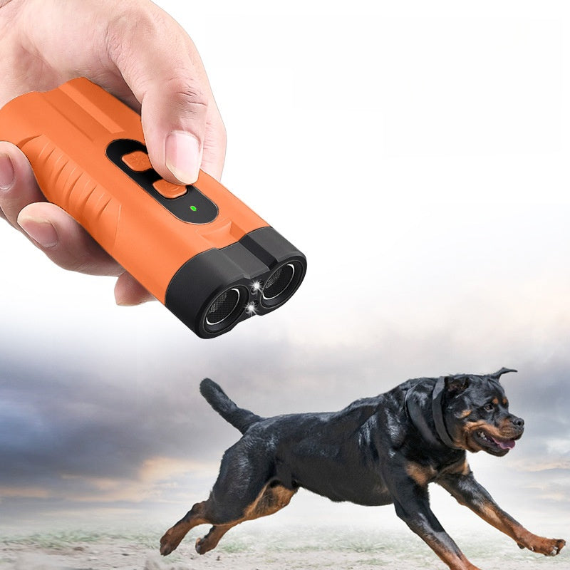 LAMPE TORCHE ANTI-ABOIEMENTS SONIQUES A DOUBLE TETE