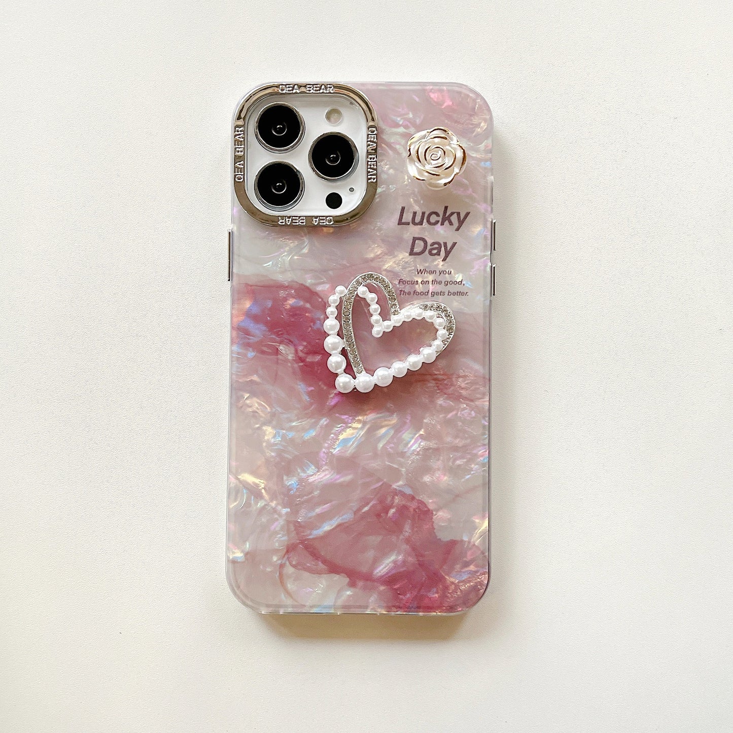 COQUE TELEPHONE AVEC MOTIF COEUR