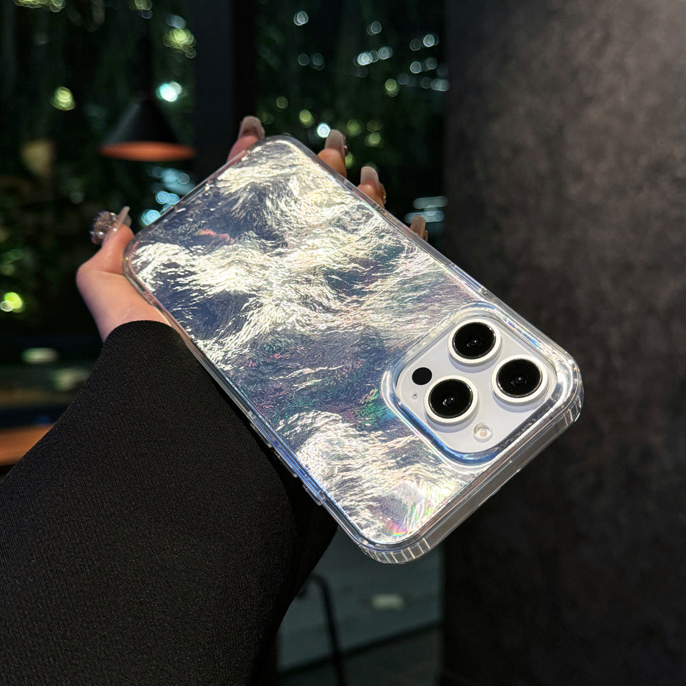 ETUI MAGNETIQUE POUR IPHONE AVEC COQUE A PAILLETTES