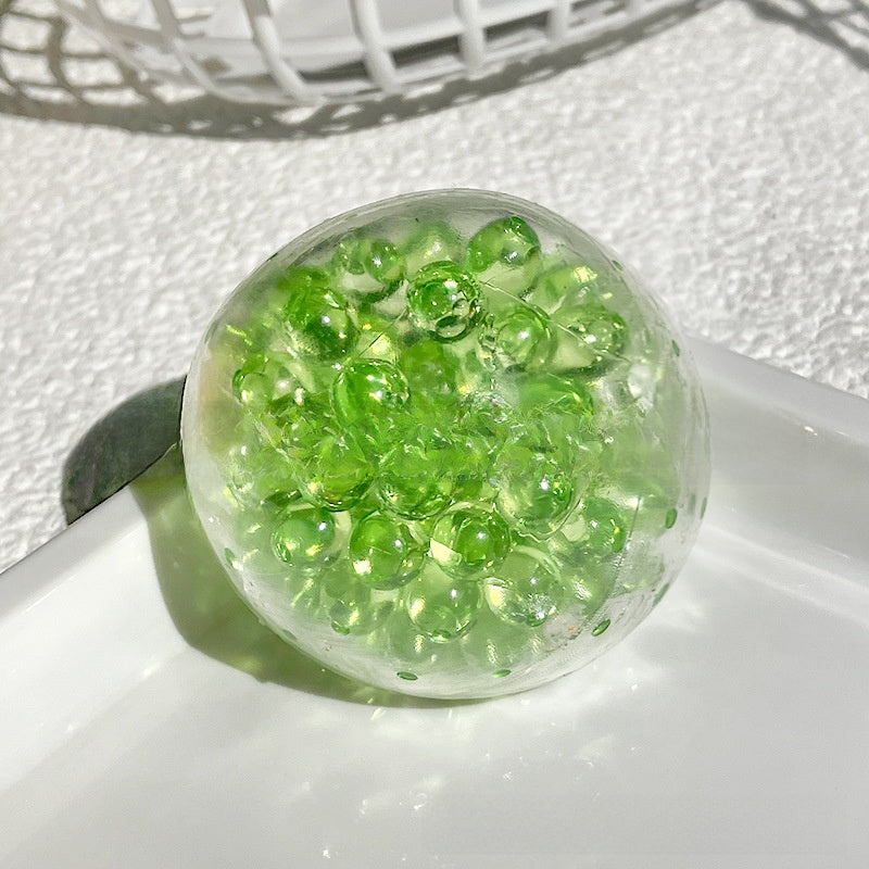 BALLE ANTI-STRESS SENSORIELLE TRANSPARENTE