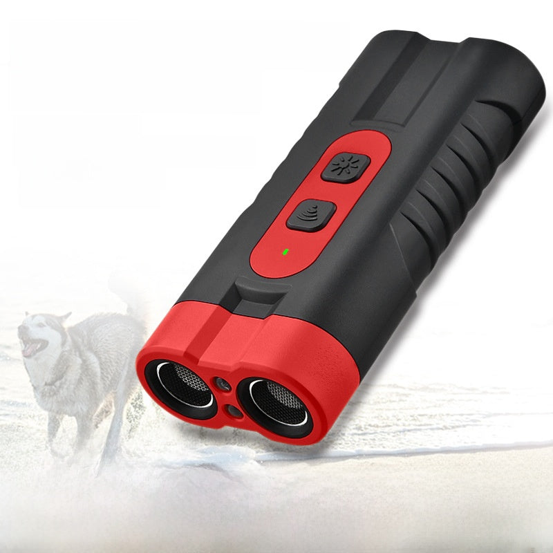 LAMPE TORCHE ANTI-ABOIEMENTS SONIQUES A DOUBLE TETE