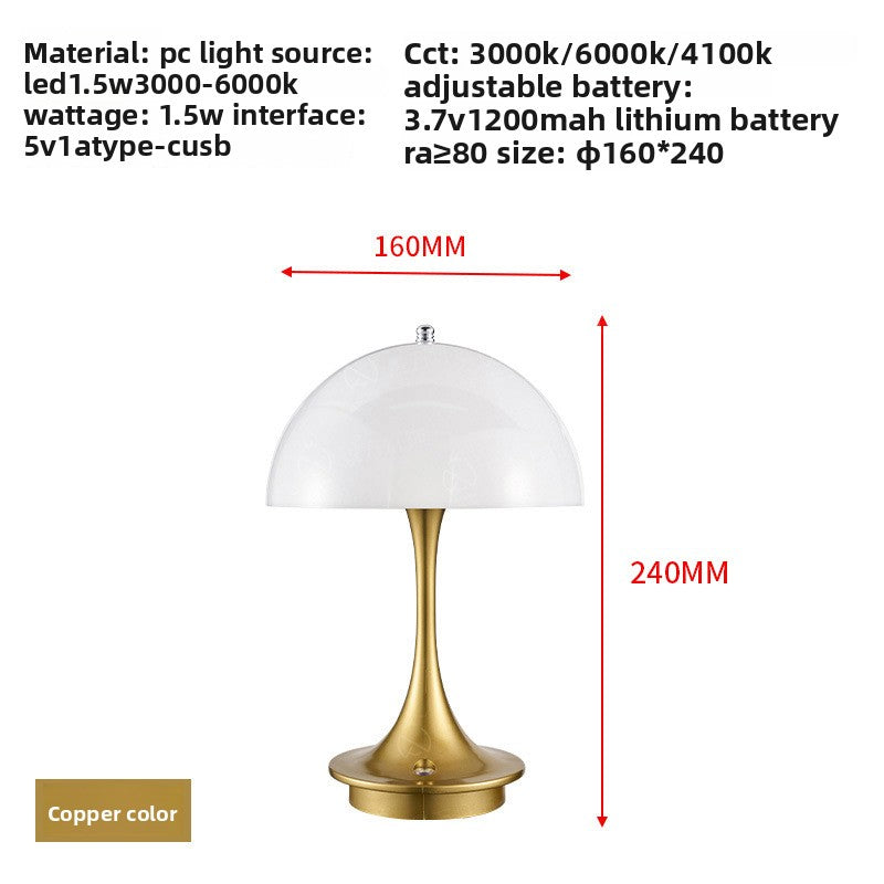 LAMPE DE TABLE RECHARGEABLE A COMMANDE TACTILE