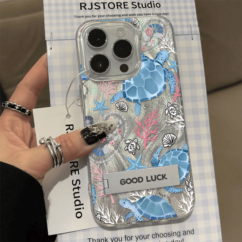 COQUE DE TELEPHONE TORTUE CORAIL