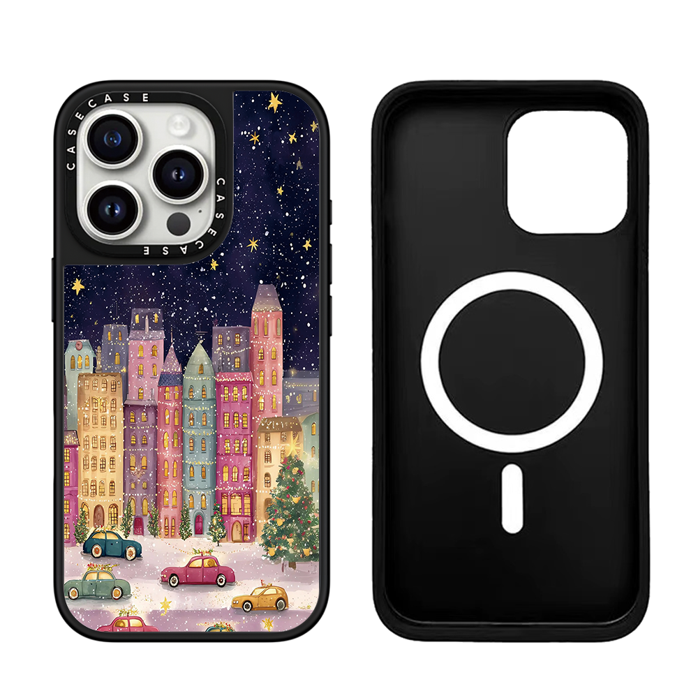 COQUE MAGNETIQUE POUR IPHONE A MOTIF DE NOEL