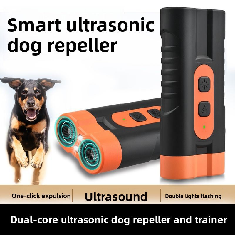 LAMPE TORCHE ANTI-ABOIEMENTS SONIQUES A DOUBLE TETE