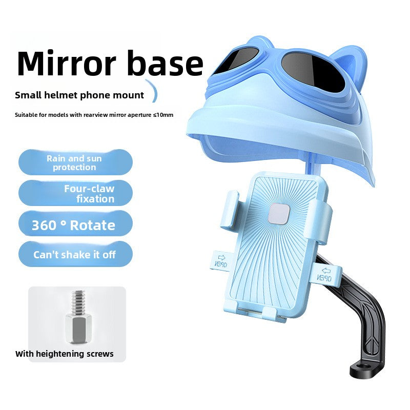 SUPPORT TELEPHONE COMPACT POUR CASQUE VELO/MOTO