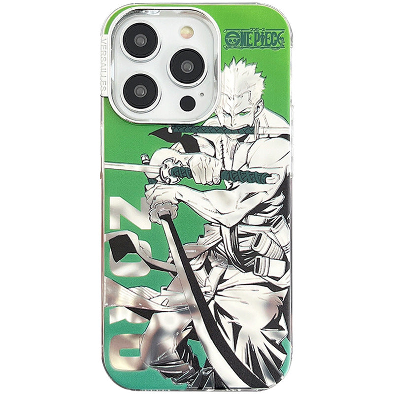 COQUE IPHONE ELECTROPLAQUEE AU DESIGN LUFFY ZORO